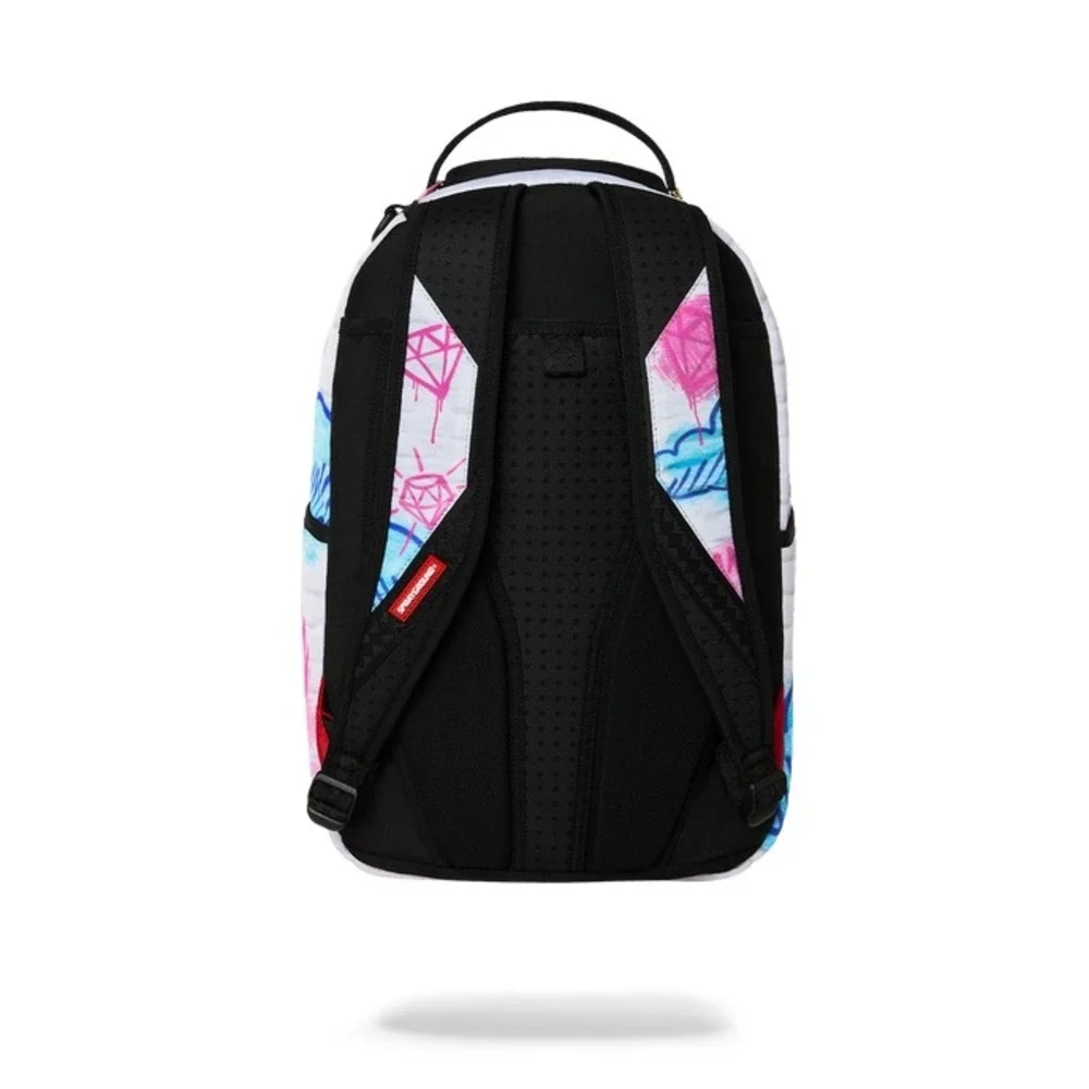 NEW Sprayground Pink Panther Heist Mural Shark Backpack Pink White Black Unisex